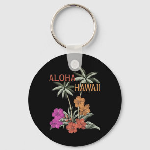 Aloha Hawaii Luau Hawaiian Hibiskus Blume Vacati Schlüsselanhänger