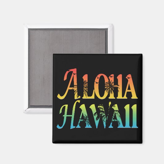 Aloha Hawaii Magnet (Vorderseite/Rückseite)