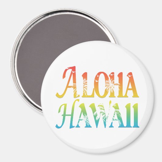 Aloha Hawaii Magnet (Vorderseite/Rückseite)