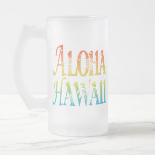 Aloha Hawaii Mattglas Bierglas