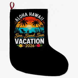 Aloha Hawaii Meer Sand Sonne 2026 Großer Weihnachtsstrumpf