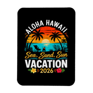 Aloha Hawaii Meer Sand Sonne 2026 Magnet