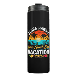 Aloha Hawaii Meer Sand Sonne 2026 Thermosbecher