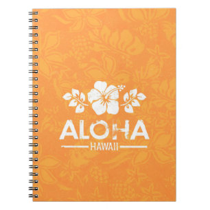 Aloha Hawaii mit Hibiskus-Notebook Notizblock