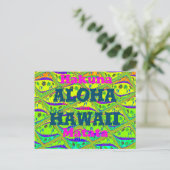 Aloha Hawaii mit Liebe aus Hawaii Hakuna Matata Postkarte (Stehend Vorderseite)