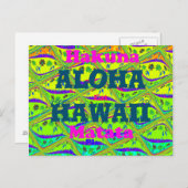 Aloha Hawaii mit Liebe aus Hawaii Hakuna Matata Postkarte (Vorne/Hinten)