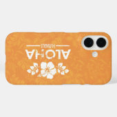Aloha Hawaii mit Orange Hibiskus Phone Case (Rückseite (Horizontal))