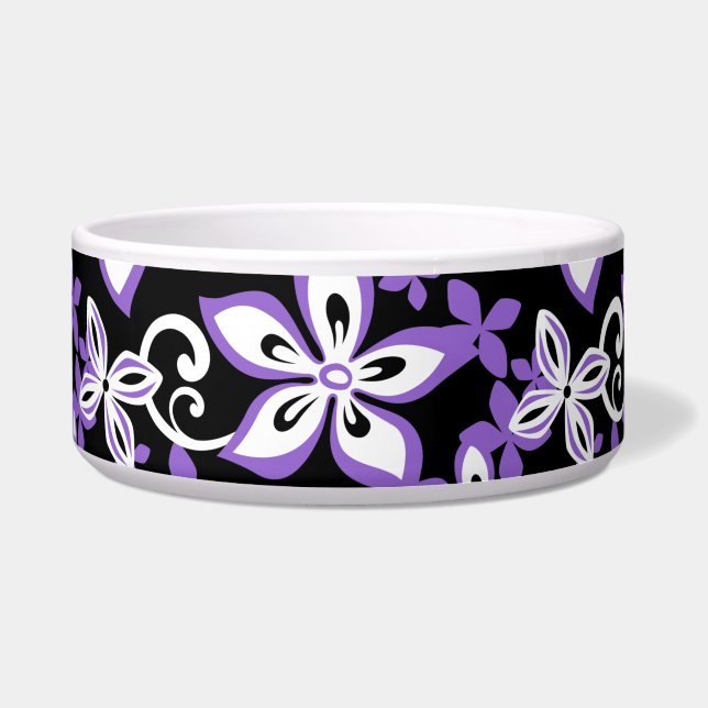 ALOHA HAWAII MUSTER SCHWARZ/LILA NAPF (Vorderseite)