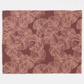 Aloha-Hawaii-Musterdruck Fleecedecke (Vorderseite (Horizontal))