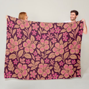 Aloha-Hawaii-Musterdruck Fleecedecke