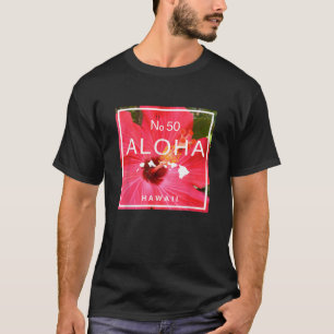 Aloha Hawaii No. 50 Staat Hibiskus t Shirt