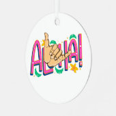 Aloha Hawaii Ornament (Vorderseite links)