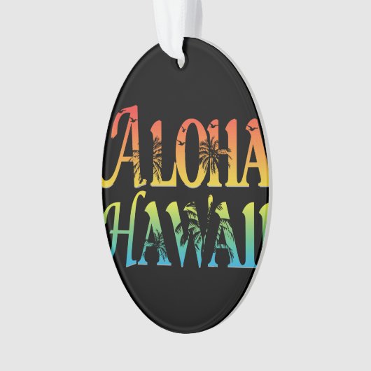 Aloha Hawaii Ornament (Vorderseite)