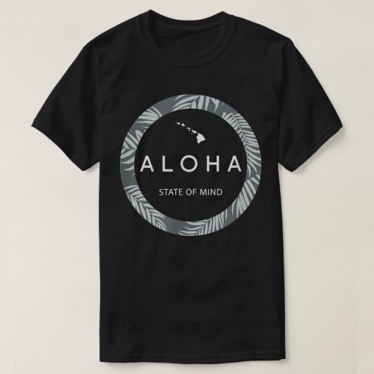 Aloha Hawaii Palm Tree Feel Aloha Hawaiian Sp T-Shirt (Design vorne)