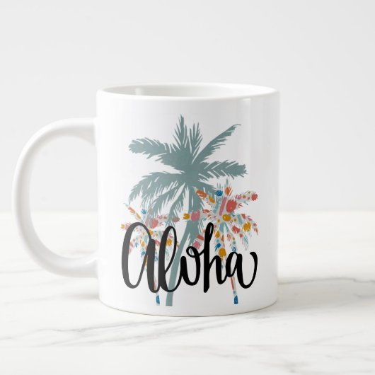 Aloha Hawaii Palm Tree Hawaiian Island Tasse (Links)