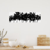 Aloha Hawaii Palm Trees Tropics Travel Poster (Küche)