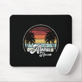 Aloha Hawaii Palms Cool Lässiger Summer Beach Vaca Mousepad (Mit Mouse)