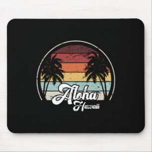 Aloha Hawaii Palms Cool Lässiger Summer Beach Vaca Mousepad