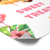 Aloha hawaii Party Süßigkeiten und Leckereien Poster (Ecke)