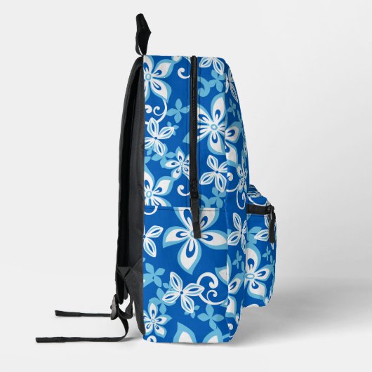 ALOHA HAWAII-PATTER IN BLAU x 2 Bedruckter Rucksack (Links)