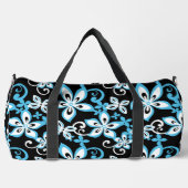 ALOHA HAWAII PATTER IN SCHWARZ/BLAU DUFFLE BAG (Vorderseite)