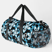 ALOHA HAWAII PATTER IN SCHWARZ/BLAU DUFFLE BAG (Rechte Ecke)