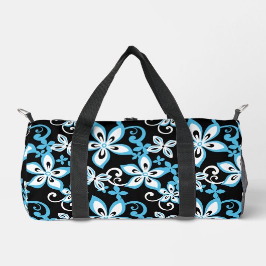 ALOHA HAWAII PATTER IN SCHWARZ/BLAU DUFFLE BAG (Vorderseite)