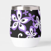 ALOHA HAWAII PATTER IN SCHWARZ/LILA (Rückseite)