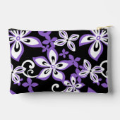 ALOHA HAWAII PATTER IN SCHWARZ/LILA ZUBEHÖRTASCHE (Rückseite)