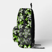 ALOHA HAWAII PATTER IN SCHWARZ/LIMON BEDRUCKTER RUCKSACK (Rechts)