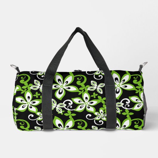 ALOHA HAWAII PATTER IN SCHWARZ/LIMON DUFFLE BAG (Vorderseite)