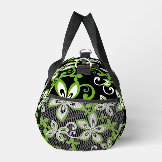 ALOHA HAWAII PATTER IN SCHWARZ/LIMON DUFFLE BAG (Rechts)