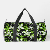 ALOHA HAWAII PATTER IN SCHWARZ/LIMON DUFFLE BAG (Rückseite)