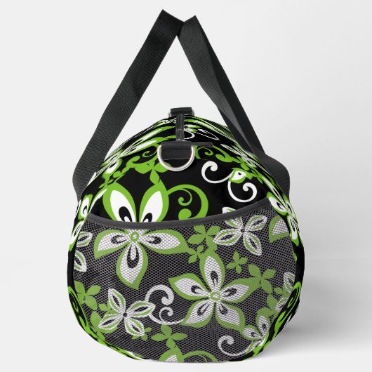 ALOHA HAWAII PATTER IN SCHWARZ/LIMON DUFFLE BAG (Rechts)