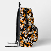 ALOHA HAWAII PATTER IN SCHWARZ/ORANGE BEDRUCKTER RUCKSACK (Links)