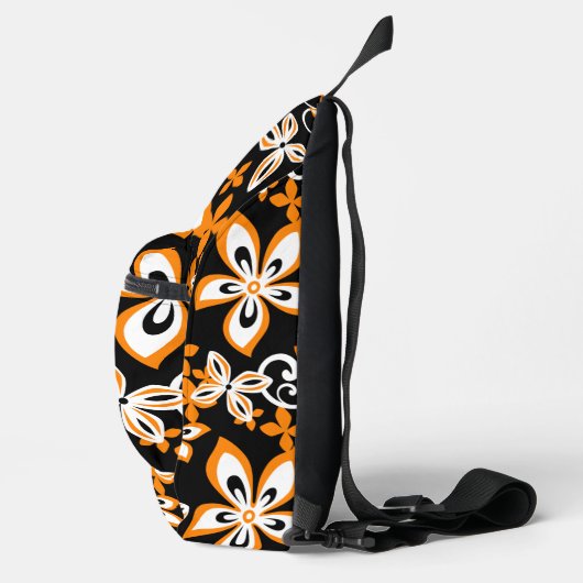 ALOHA HAWAII PATTER IN SCHWARZ/ORANGE CROSSBODY BAG (Rechts)