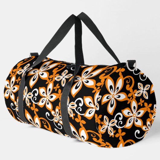 ALOHA HAWAII PATTER IN SCHWARZ/ORANGE DUFFLE BAG (Linke Ecke)