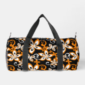 ALOHA HAWAII PATTER IN SCHWARZ/ORANGE DUFFLE BAG (Rückseite)