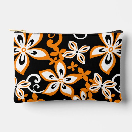 ALOHA HAWAII PATTER IN SCHWARZ/ORANGE ZUBEHÖRTASCHE (Vorderseite)