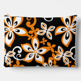 ALOHA HAWAII PATTER IN SCHWARZ/ORANGE ZUBEHÖRTASCHE