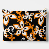 ALOHA HAWAII PATTER IN SCHWARZ/ORANGE ZUBEHÖRTASCHE (Rückseite)