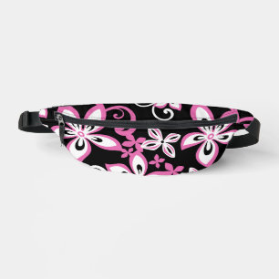 ALOHA HAWAII PATTER IN SCHWARZ/PINK BAUCHTASCHE