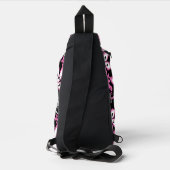 ALOHA HAWAII PATTER IN SCHWARZ/PINK CROSSBODY BAG (Rückseite)