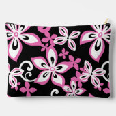ALOHA HAWAII PATTER IN SCHWARZ/PINK ZUBEHÖRTASCHE (Rückseite)