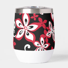 ALOHA HAWAII PATTER IN SCHWARZ/ROT