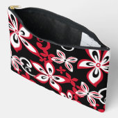 ALOHA HAWAII PATTER IN SCHWARZ/ROT ZUBEHÖRTASCHE (Offen)