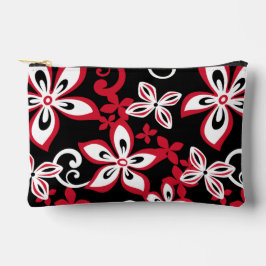 ALOHA HAWAII PATTER IN SCHWARZ/ROT ZUBEHÖRTASCHE