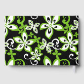 ALOHA HAWAII PATTER IN SCHWARZ UND LIMON GÄSTEBUCH (Rückseite)