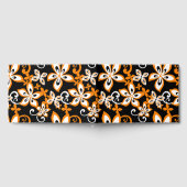 ALOHA HAWAII PATTER IN SCHWARZ UND ORANGE GÄSTEBUCH (Voll)