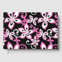 ALOHA HAWAII PATTER IN SCHWARZ UND PINK